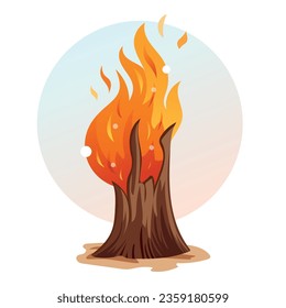 Burning tree  Burning