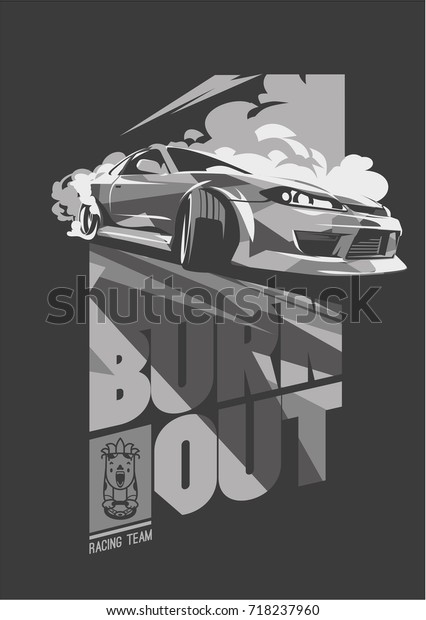 Burnout car,\
Japanese drift sport, Street\
racing