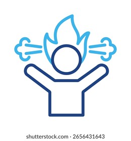 Elemento de icono de Burnout para diseño