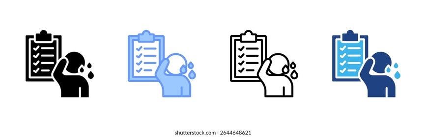 Burnout icon sheet multiple style collection