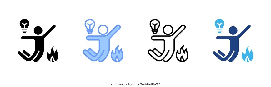 Burnout icon sheet multiple style collection