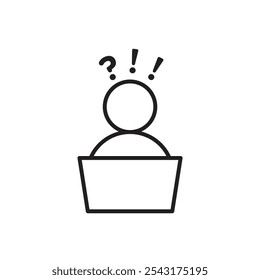 Icono de Burnout. icono de vector simple.
