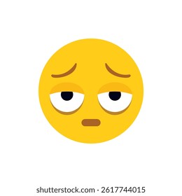 burnout tired exhausted emoji face illustration symbol sign