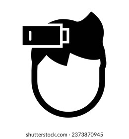 Burnout Vector Glyph Icon For Personal And Commercial Use.
