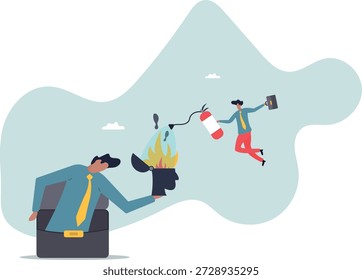 Burnout no trabalho e ajuda de um colega. sobre um homem e sua vida.