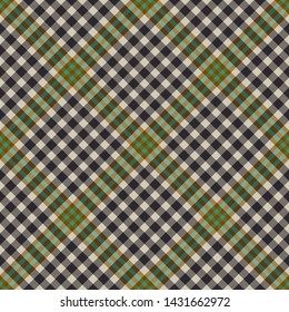 Burns Check Tartan. Tartan imitation for prints on fabric and clothing, interior decoration, Scottish-style websites. Seamless pattern. Diagonal cell.