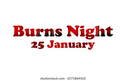 Burns night, robert burns day, 25 january 