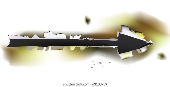 burnt arrow background