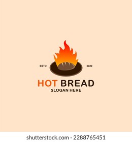 A burnt bread logo suitable for a bakery company logo
