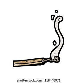 caricatura de partido quemado