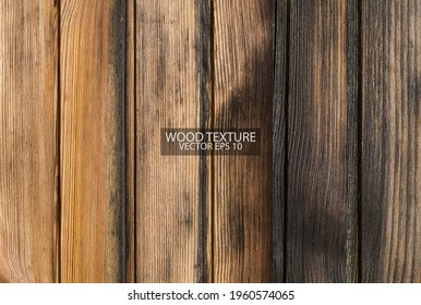 Burnt wooden boards texture, EPS 10 vector.