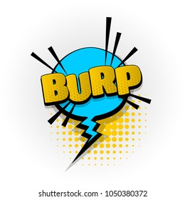 burp parp sound hand drawn pictures effects. Template comics speech bubble halftone dot background. Pop art style. Comic dialog cloud, space text pop-art. Creative idea conversation sketch explosion.