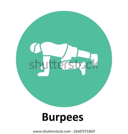 Burpees Vector Icon which can easily modify or edit