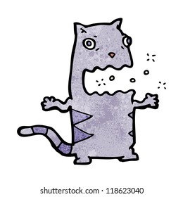 burping cat cartoon