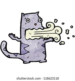 dibujos animados de gatos en llamas