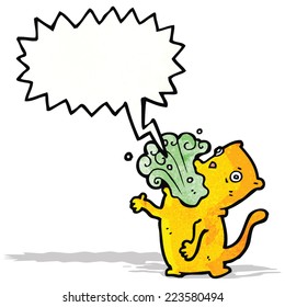 dibujos animados de gatos en llamas