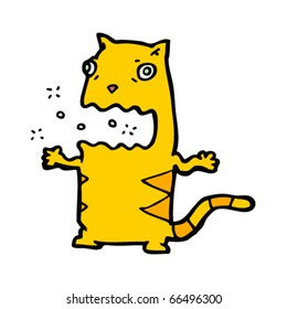 burping cat cartoon