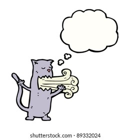 burping cat cartoon