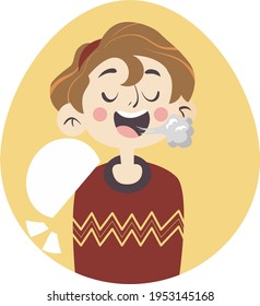 Burping High Res Stock vector