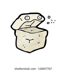 Karikaturencharakter der Lunchbox