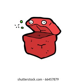 burping lunchbox cartoon
