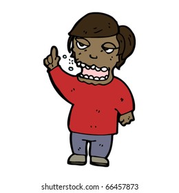 caricatura de un hombre que explota
