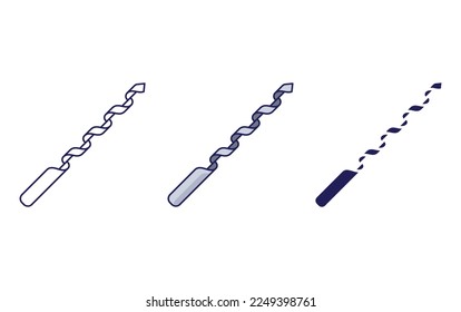 Burr Drill tool vector illustration