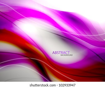 Abstrakte violette Orangenwelle