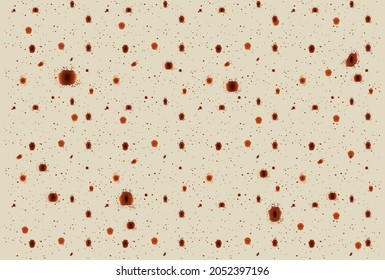 Burrito blanket texture. Polka Dot Vector Illustration. It looks like fried bread. 