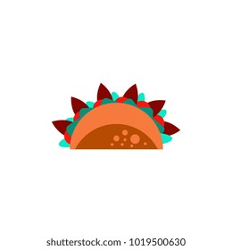 Burrito Falafel Wrap Pita Bread Illustration