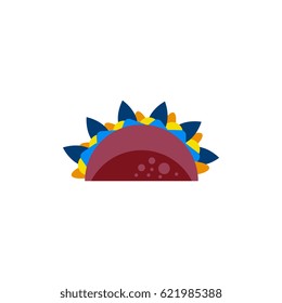 Burrito Falafel Wrap Pita Bread Illustration
