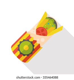 burrito flat icon