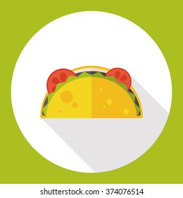 burrito flat icon