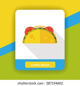 burrito flat icon