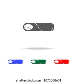 Burrito icon. Elements of culture of Mexico multi colored icons. Premium quality graphic design icon. Simple icon for websites, web design, mobile app, info graphics on white background