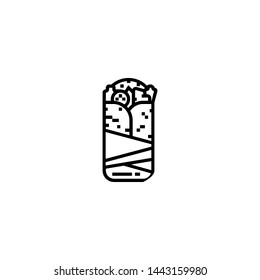 burrito icon sign signifier vector