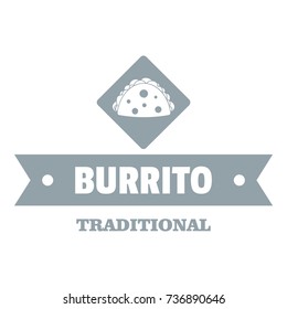 Burrito logo. Simple illustration of burrito vector logo for web