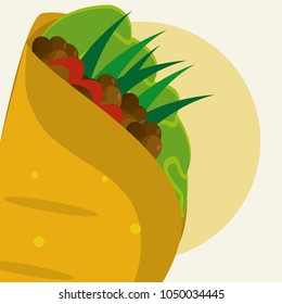 Burrito mexican food