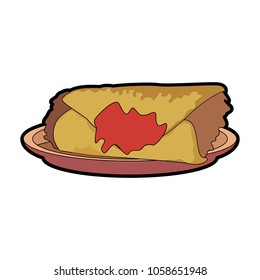 Burrito mexican food