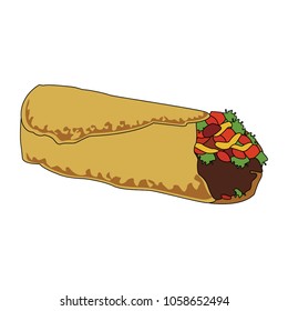 Burrito mexican food