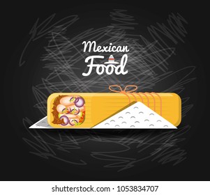 burrito mexican traditional food