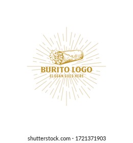 Burrito Sandwich Breakfast Menu Logo