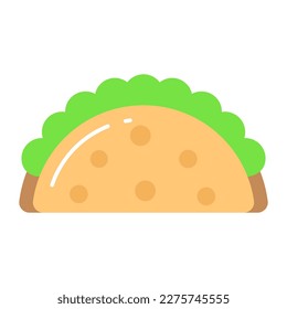 Burrito vector design in trendy style, easy to use icon