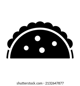 burrito vector glyph Icon. Simple Creative vector Line Icon