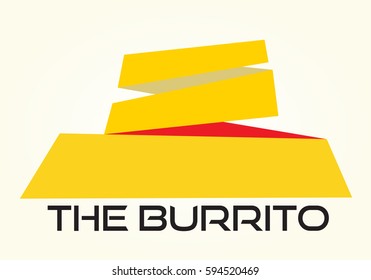 the burrito vector icon banner