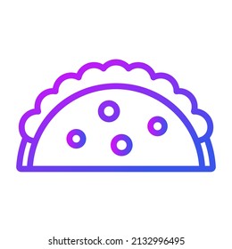burrito vector Line Icon. Simple Creative vector Line Icon