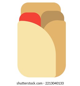 Burrito, yummy tortilla mexican wrap.