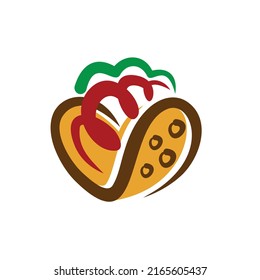 burritos mexican food logo icon