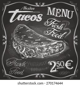 burritos, tacos vector logo design template.  fast food or menu board icon.