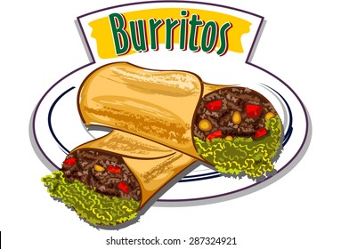Burritos vector